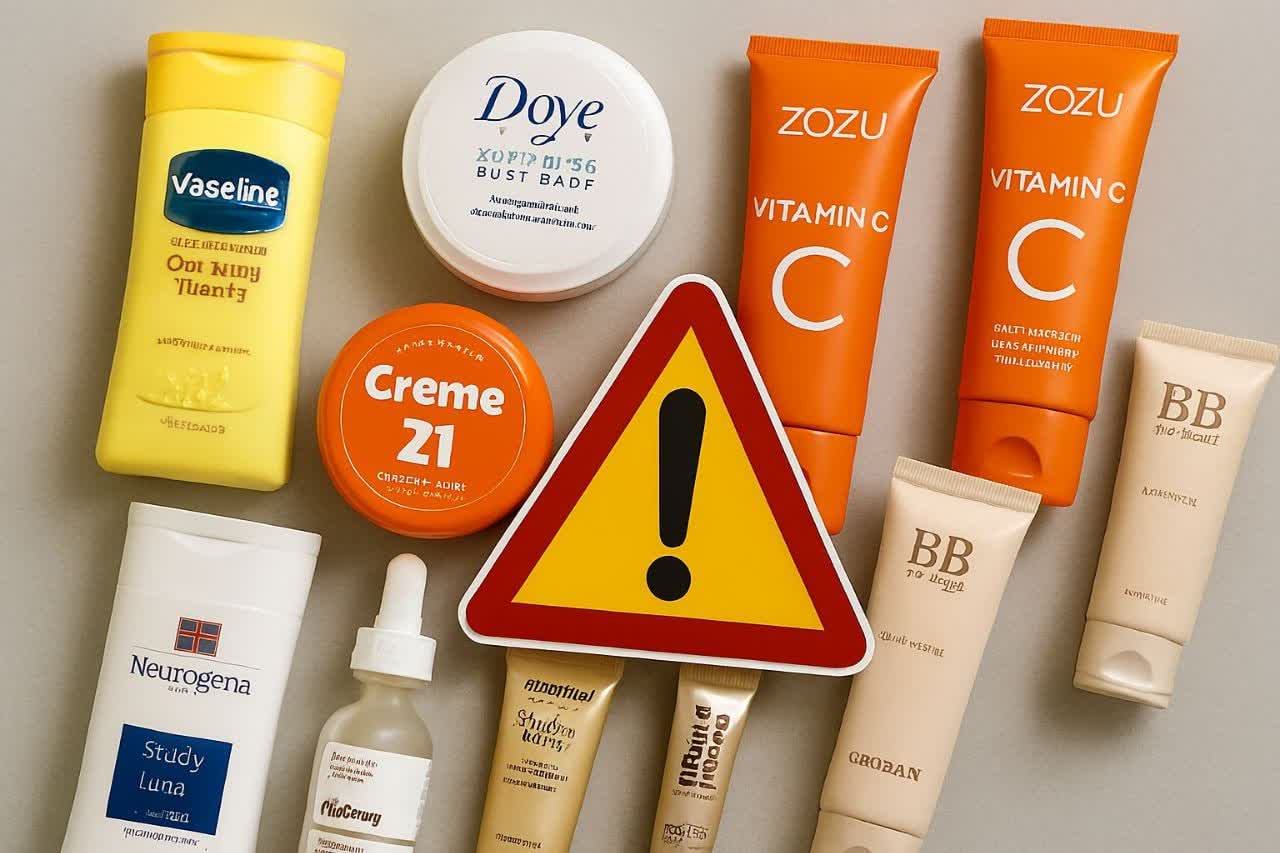 انتشار اسامی محصولات مراقبت از پوست غیرمجاز