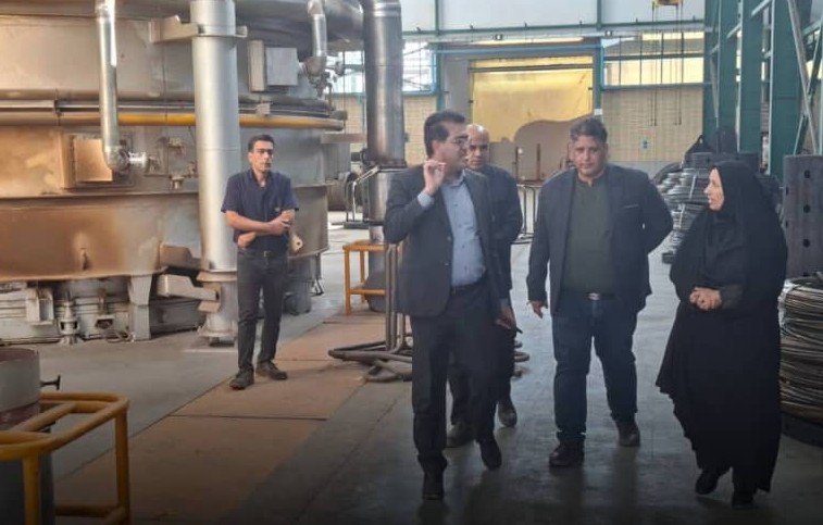 بازدید فرماندار سیرجان و مدیرکل بازرسی استانداری از واحدهای تولیدی شهرک صنعتی شماره ۲