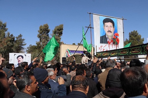 گزارش تصویری وداع باشکوه مردم سیرجان با شهید حسین علی‌بیگی